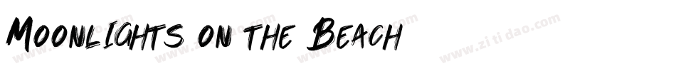 Moonlights on the Beach字体转换
